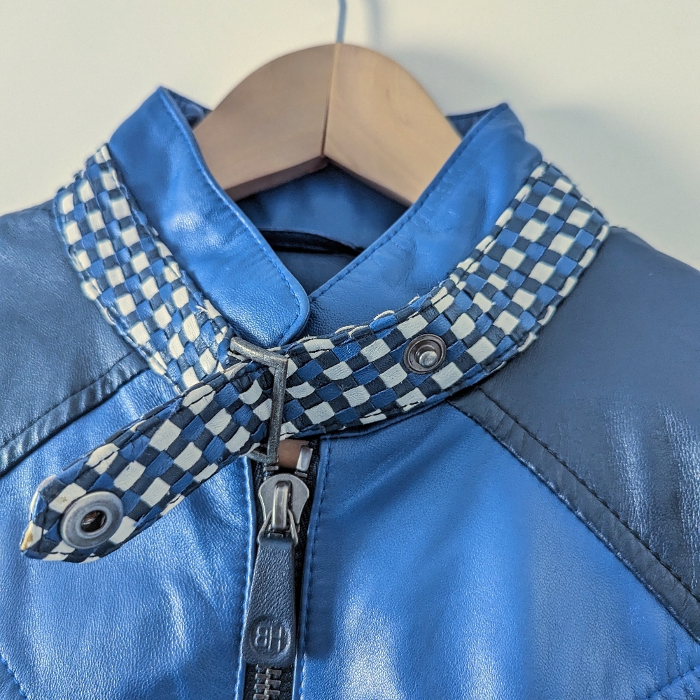 Barnabe Hardy Blue Patchwork Origami Crossweave B… - image 5